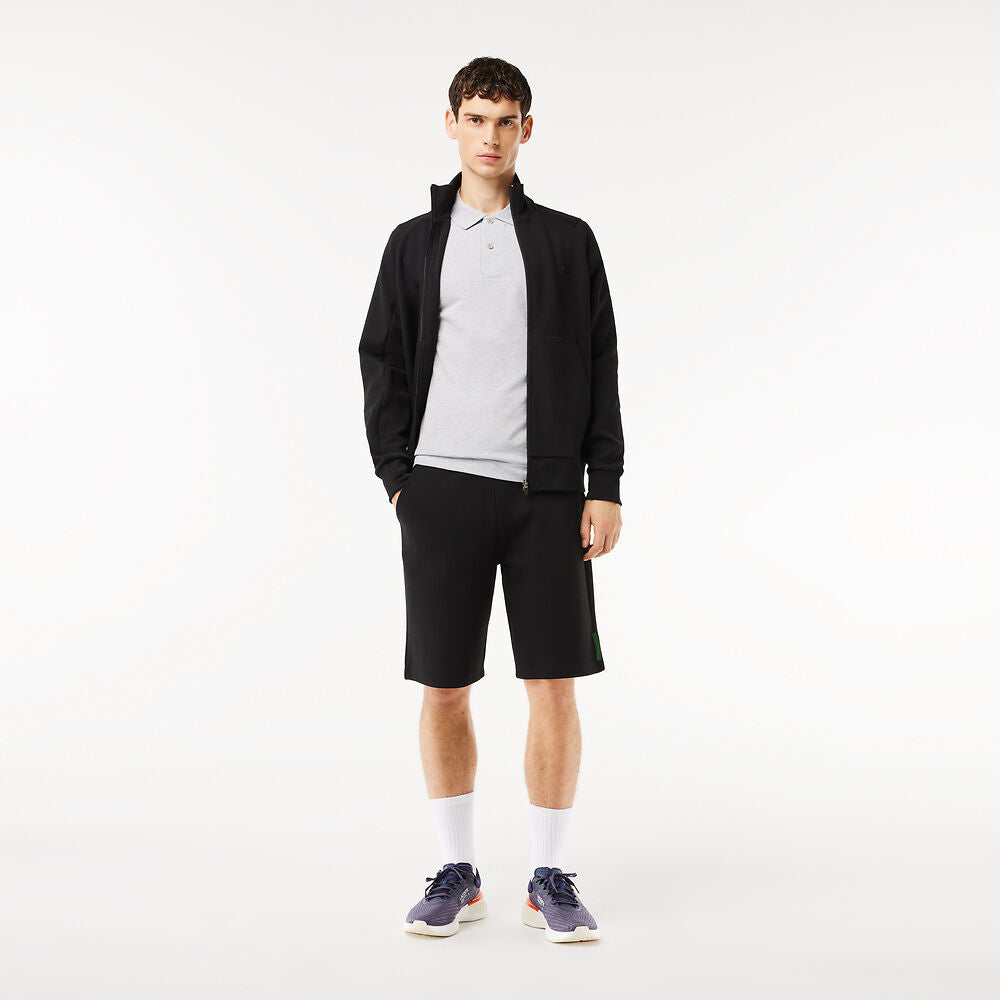 LCA-G21 (Lacoste mens stretch cotton blend shorts black) 11297391