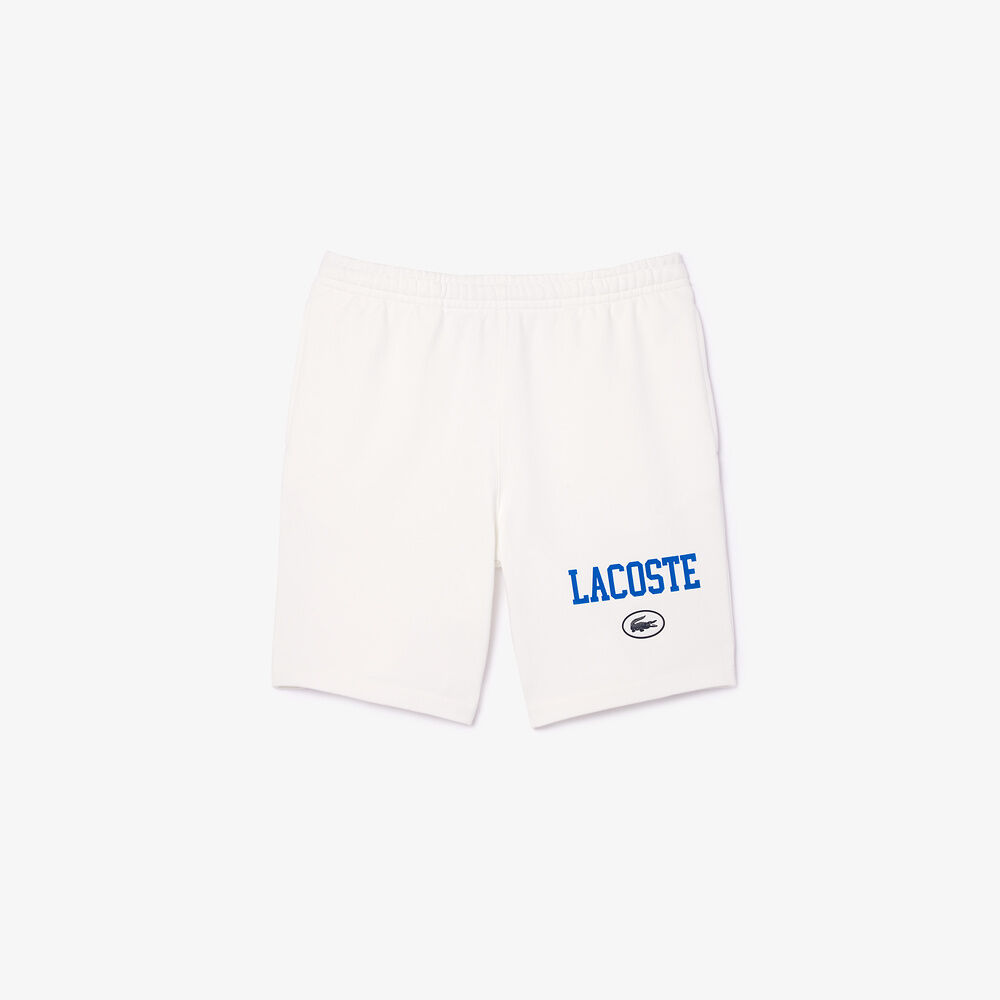 LCA-H21 (Lacoste french iconics nb regular fit jogger shorts white) 112497391