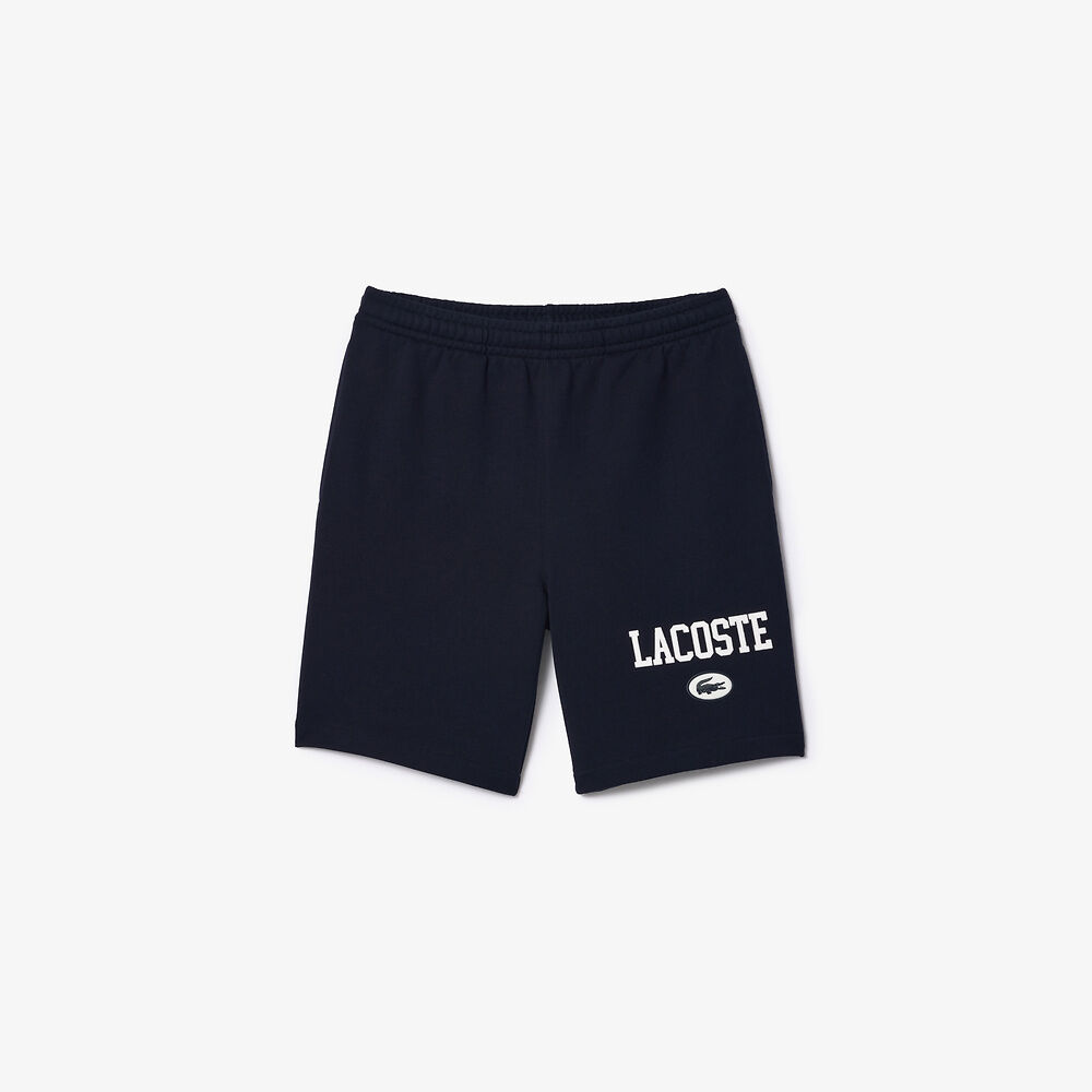 LCA-I21 (Lacoste french iconics nb regular fit jogger shorts navy blue) 112497391