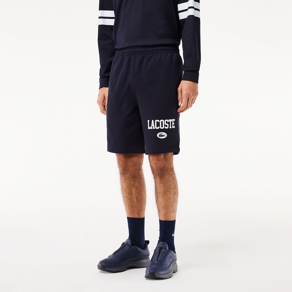 LCA-I21 (Lacoste french iconics nb regular fit jogger shorts navy blue) 112497391