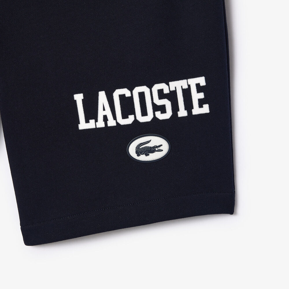 LCA-I21 (Lacoste french iconics nb regular fit jogger shorts navy blue) 112497391