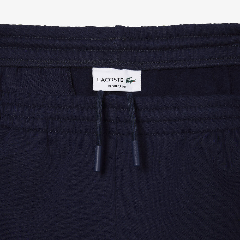 LCA-Q15 (Lacoste cotton fleece shorts navy) 22396087 LACOSTE