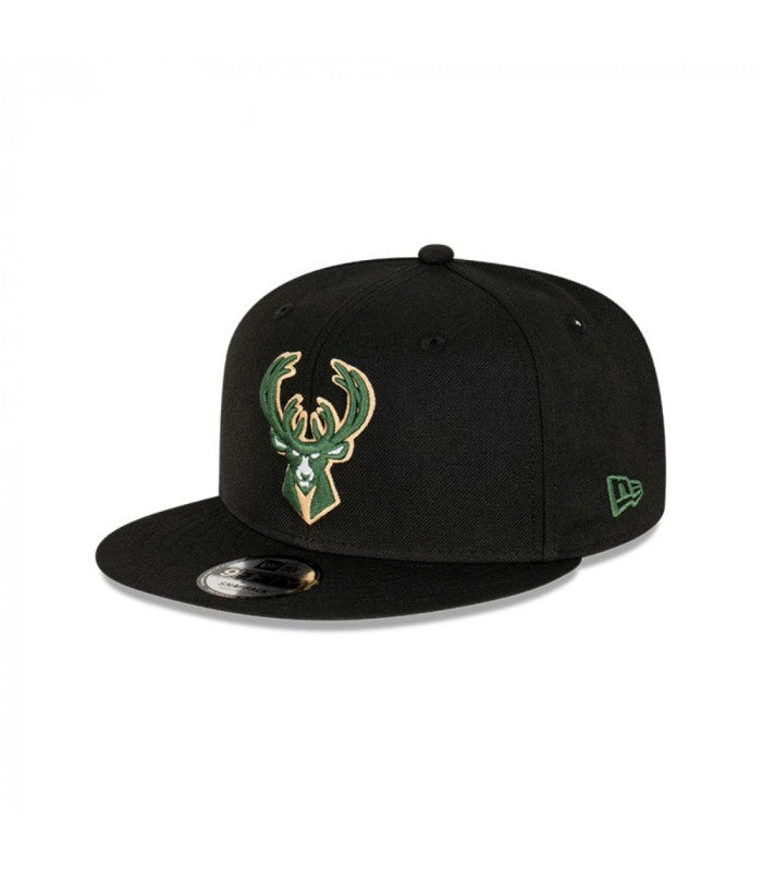 NEC-H54 (New era 5950 nba commemorative milwaukee bucks black/grey fitted cap) 82393970