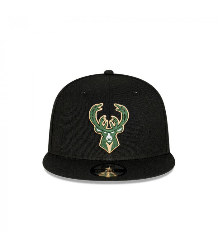 NEC-H54 (New era 5950 nba commemorative milwaukee bucks black/grey fitted cap) 82393970