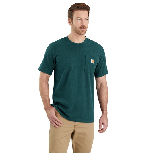 CHA-D9 (Carhartt relaxed fit heavyweight K87 pocket t-shirt greenstone) 102592471