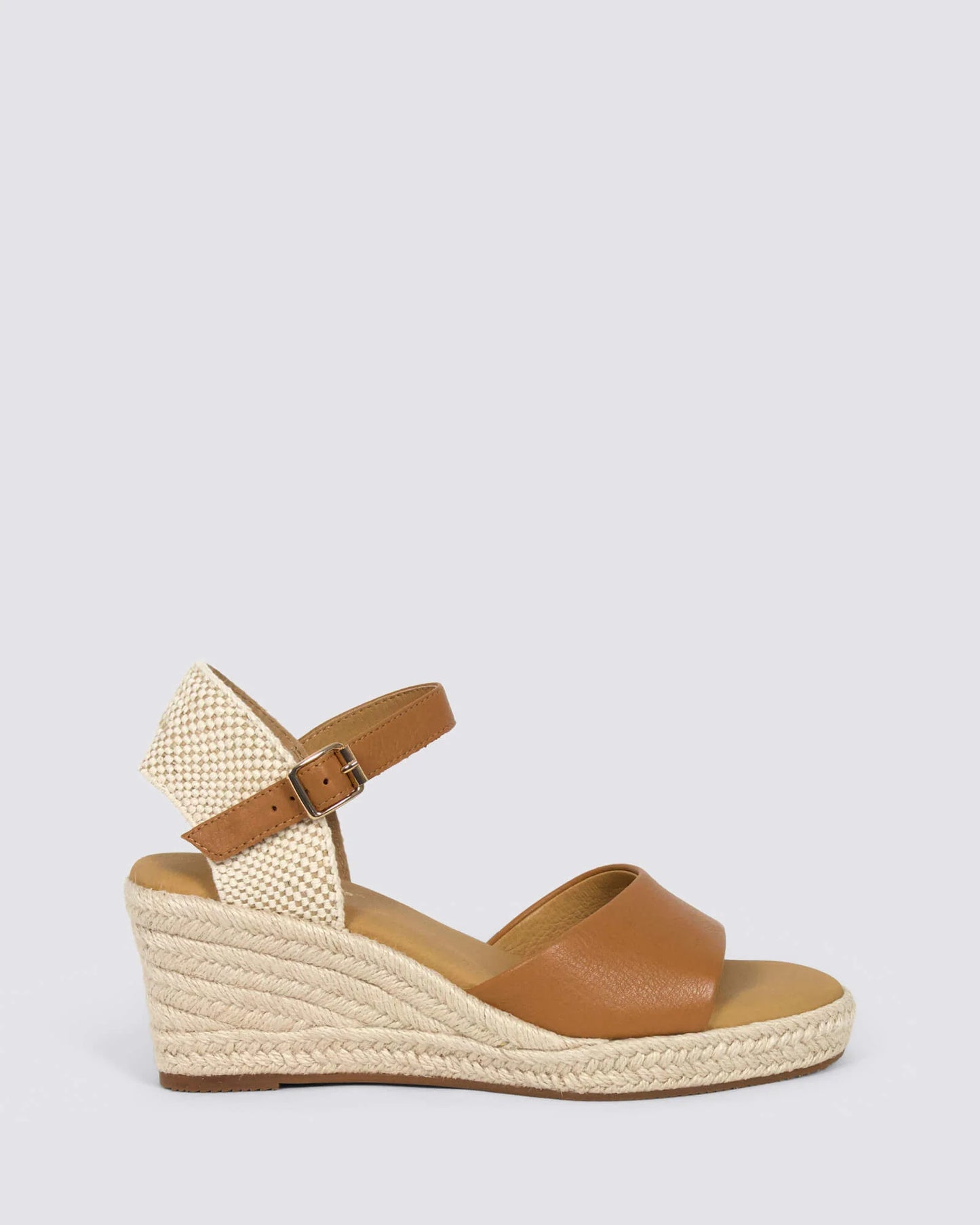 HP-J4 (Hush puppies ersa espadrille wedge sandals tan) 52694800