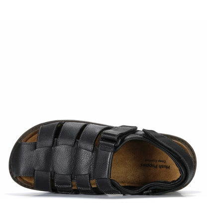 HP-Y4 (Hush puppies men's invicta sandals black) 82697435