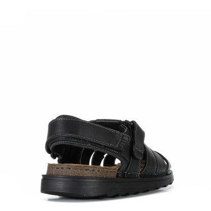 HP-Y4 (Hush puppies men's invicta sandals black) 82697435