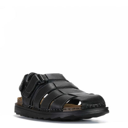 HP-Y4 (Hush puppies men's invicta sandals black) 82697435