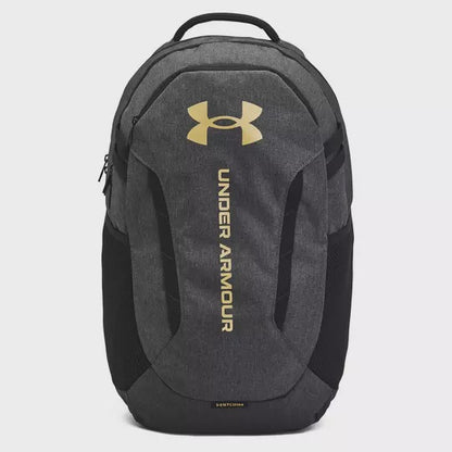 UAE-L14 (Under armour hustle 6.0 backpack black/dark heather/metallic gold) 32593913