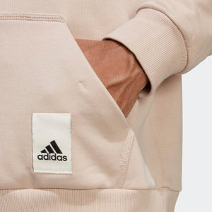 AA-U20 (Adidas lounge fleece hoodie wonder taupe) 52397214 ADIDAS