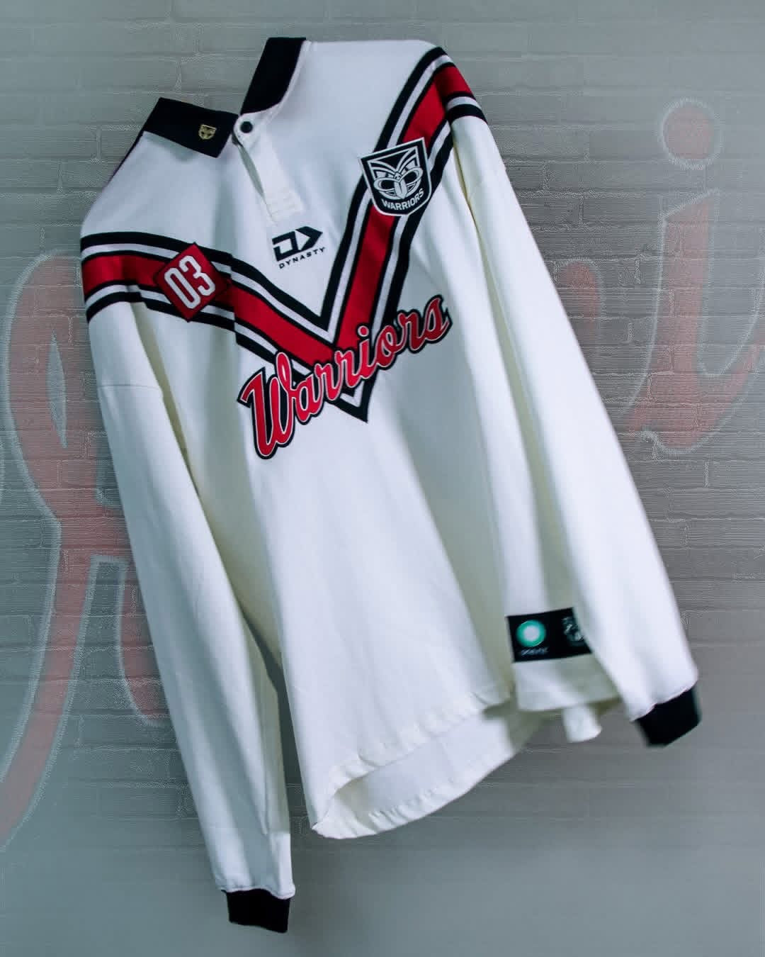 DY-Q4 (Dynasty 2026 Nz warriors mens 03 fauxback traditional polo beige) 52698869