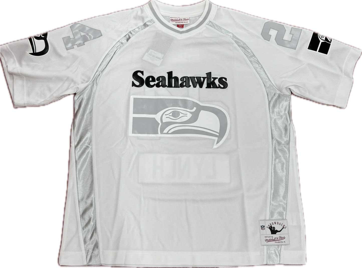 MNA-Q53 (Mitchell & ness sea hawks established jersey white) 82699565