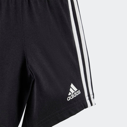 AA-O22 (Adidas essentials sport 3 stripes shorts and tee set semi lucid blue/white) 112392460