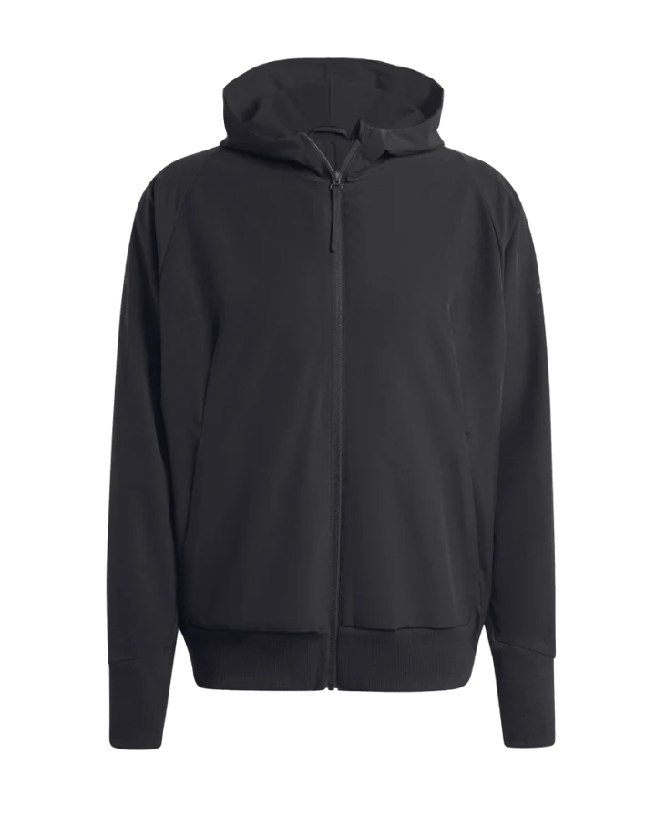 AA-A23 (Adidas all blacks Z.N.E. woven full zip hoodie black/black) 32499090