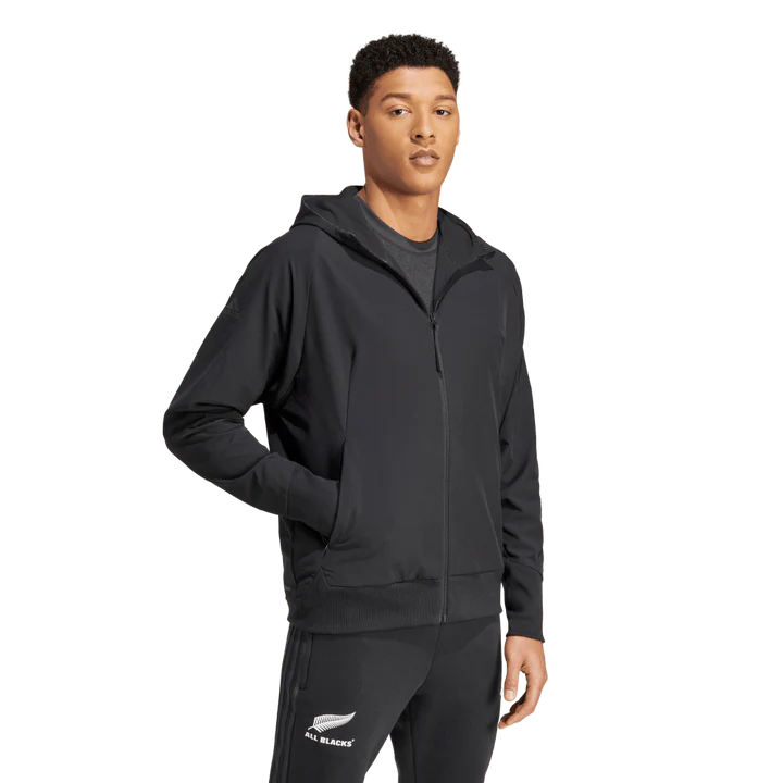 AA-A23 (Adidas all blacks Z.N.E. woven full zip hoodie black/black) 32499090