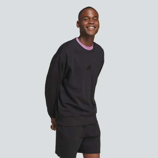 AA-L25 (Adidas all szn french terry crew sweatshirt black) 82494605