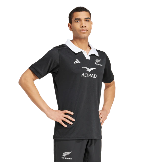 AA-D24 (Adidas all blacks rugby aeroready short sleeve jersey black/white) 72497255