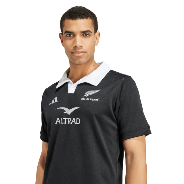 AA-D24 (Adidas all blacks rugby aeroready short sleeve jersey black/white) 72497255