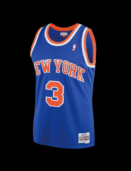 MNA-Q39 (Mitchell & ness swingman jersey knicks strk 91-92 road royal blue) 122498695