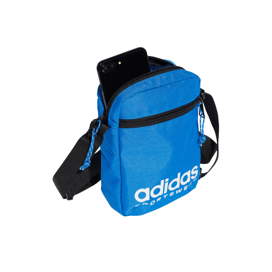 AE-S6 (Adidas sportswear festival side bag light blue/black/white) 82491795