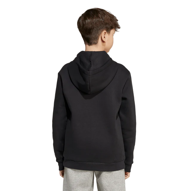 AA-B29 (Adidas kids collegiate typography hoodie black/white) 72594095