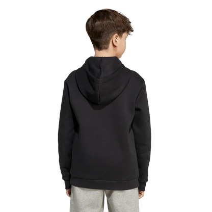 AA-B29 (Adidas kids collegiate typography hoodie black/white) 72594095