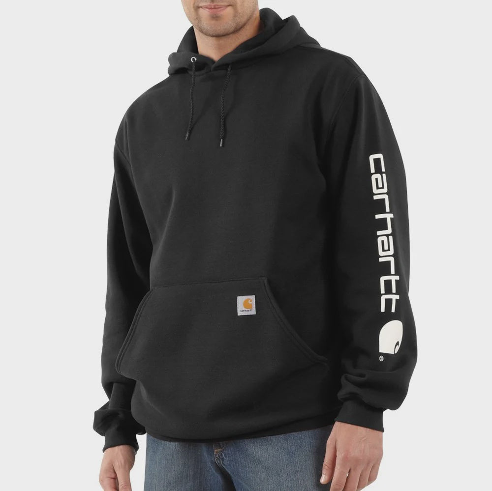 CHA-L3 (Carhartt midweight hooded logo sweatshirt black) 82296090