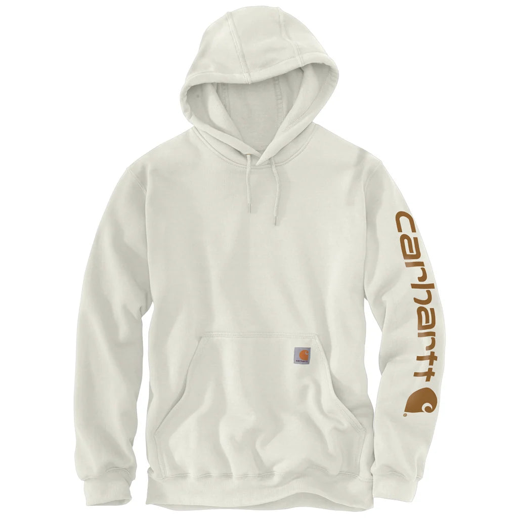 CHA-O9 (Carhartt iconic mid weight logo hoodie malt) 82697313