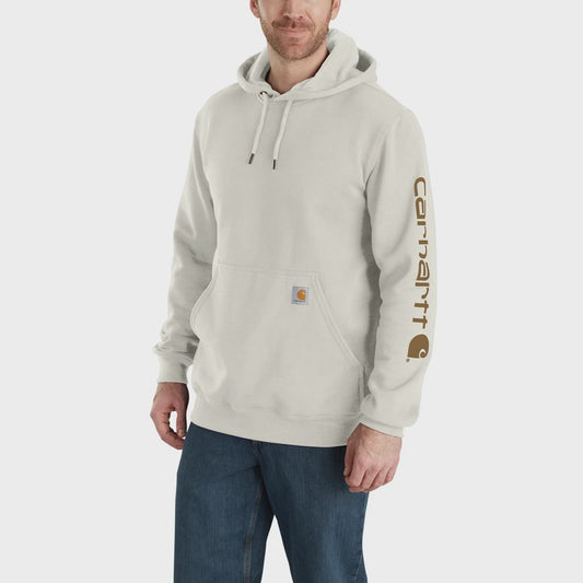 CHA-O9 (Carhartt iconic mid weight logo hoodie malt) 82697313