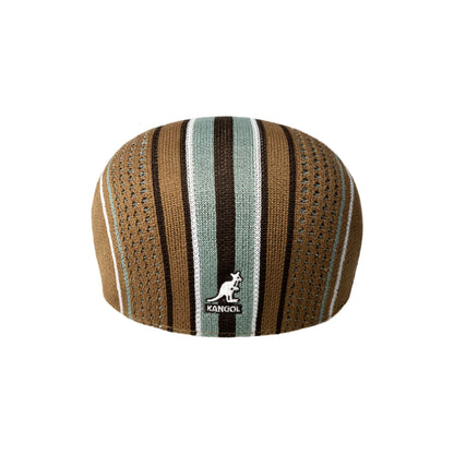 K-U (Kangol clubhouse stripe 507 flat cap tan/sage green) 12695000