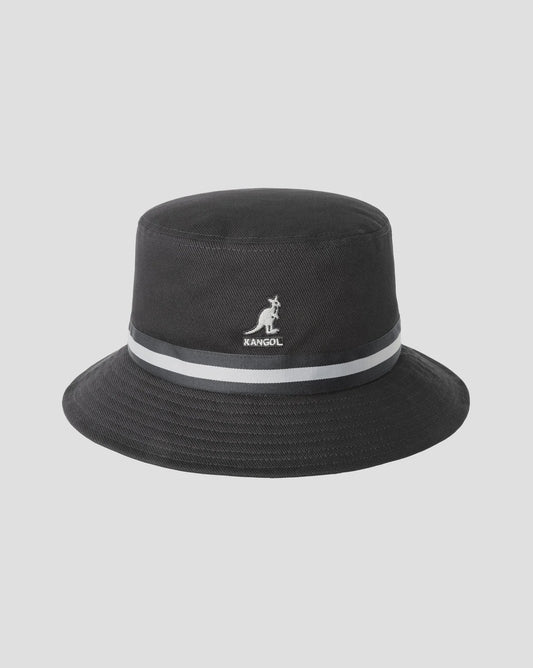 K-A1 (Kangol stripe lahinch bucket hat black) 32694500