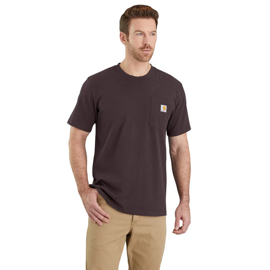 CHA-C9 (Carhartt relaxed fit heavyweight K87 pocket t-shirt dark sepia) 102592471