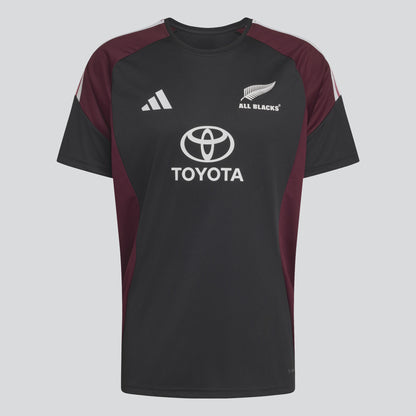 AA-F32 (Adidas all blacks performance tee all black/maroon) 52693638