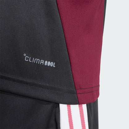 AA-F32 (Adidas all blacks performance tee all black/maroon) 52693638
