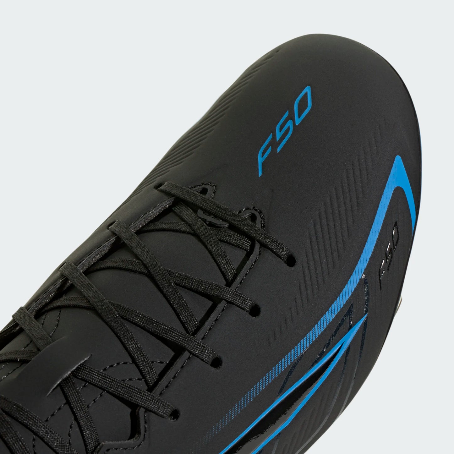 A-E73 (Adidas F50 hyperfast club firm/multi ground boots black/lura blue) 72695292
