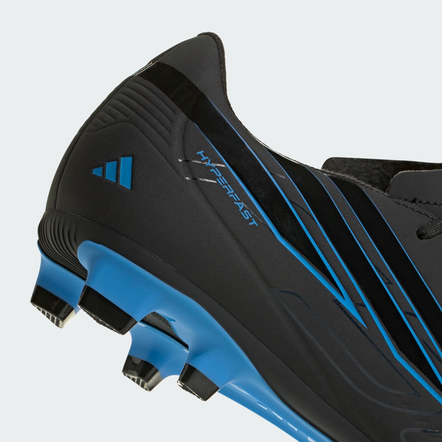A-E73 (Adidas F50 hyperfast club firm/multi ground boots black/lura blue) 72695292