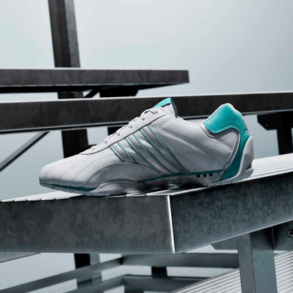 A-R72 (Adidas adiracer low mercedes amg petronas F1 team shoeswhite/matte silver/semi mint rush) 226910580