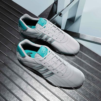 A-R72 (Adidas adiracer low mercedes amg petronas F1 team shoeswhite/matte silver/semi mint rush) 226910580