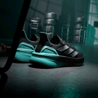 A-P72 (Adidas ultraboost 5 x mercedes amg petronas F1 team shoes black/metallic silver/semi mint rush) 226915867