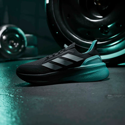 A-P72 (Adidas ultraboost 5 x mercedes amg petronas F1 team shoes black/metallic silver/semi mint rush) 226915867