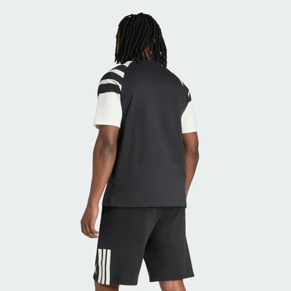 AA-C32 (Adidas all blacks leisurewear t-shirt black/off white) 52693412