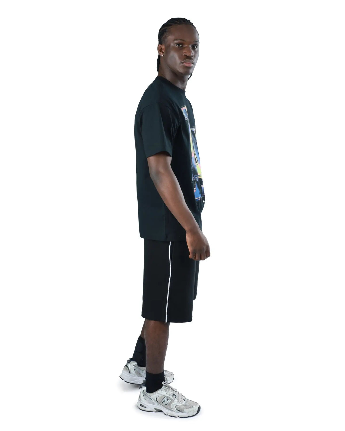 NEA-P14 (New era los angeles dodgers heatmap short sleeve t-shirt black) 62694000