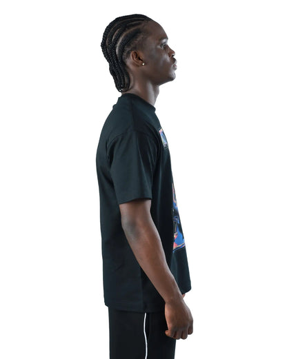 NEA-P14 (New era los angeles dodgers heatmap short sleeve t-shirt black) 62694000
