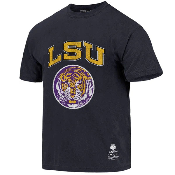 MNA-P22 (Mitchell and ness lsu emblem tee faded black) 102293478