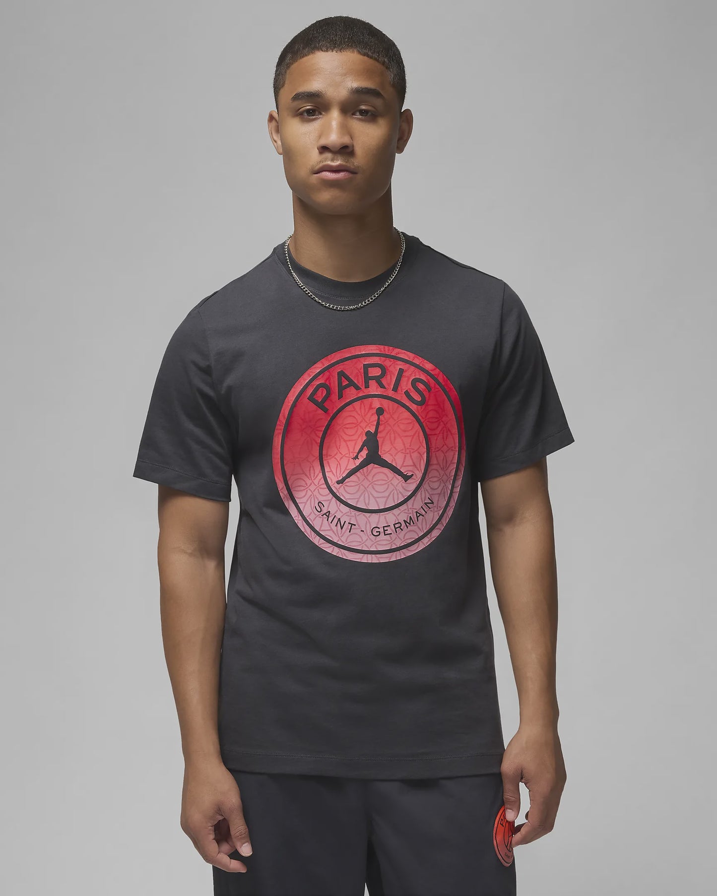 NA-D46 (Nike paris saint germain mens t-shirt black) 122493561