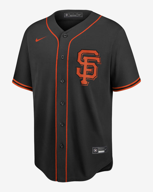 NA-B47 (Nike official rep alternate san francisco giants jersey pro black) 22597391