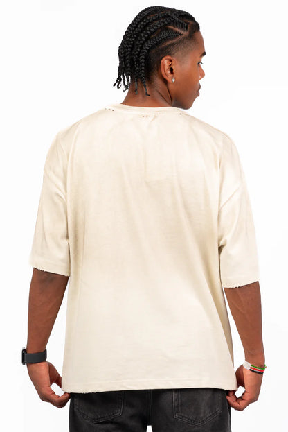 MNA-S48 (Mitchell & ness tape tee new york knicks dirty washed bone) 112593913