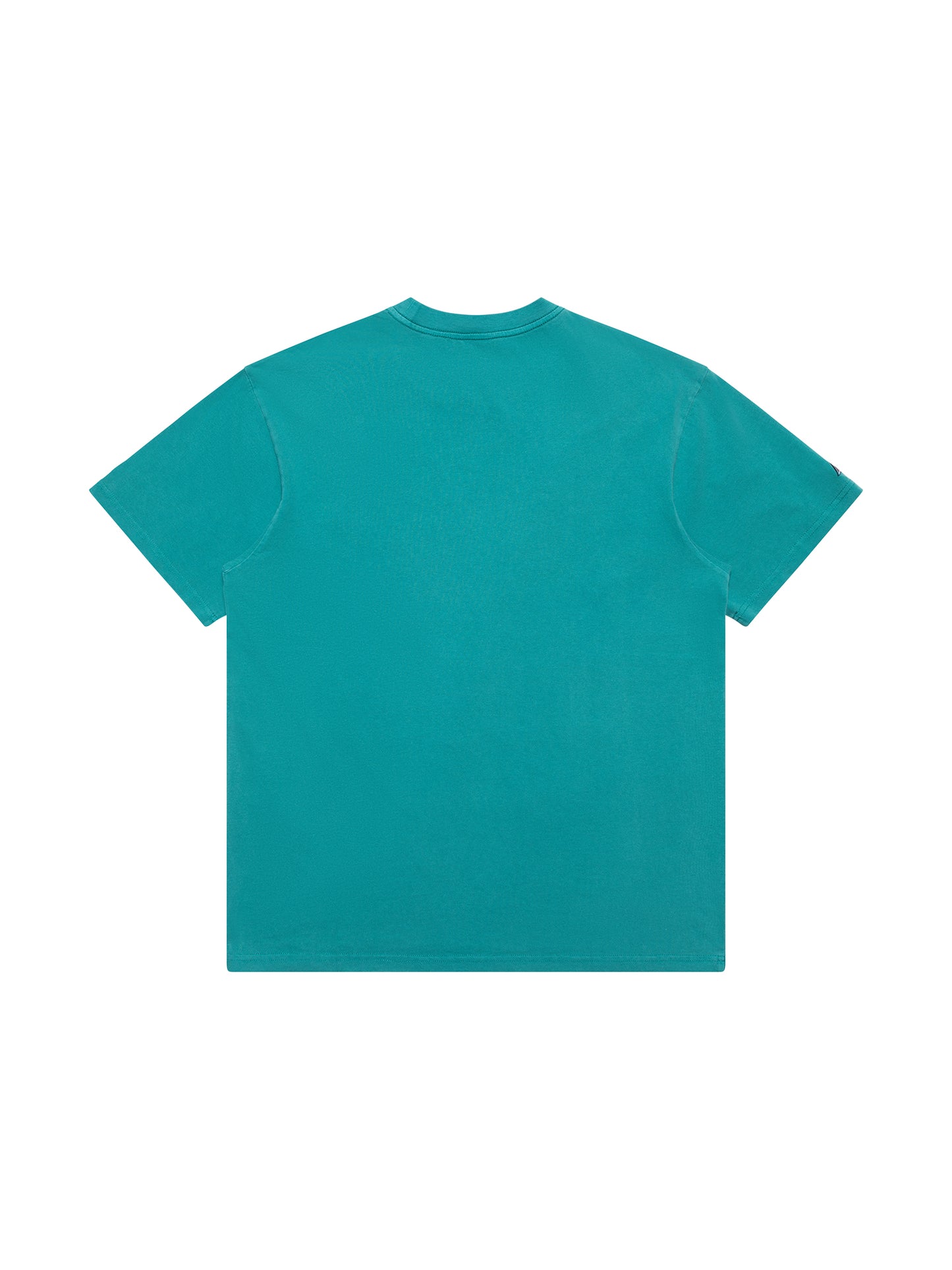 MJA-G11 (Majestic cracked puff arch tee anaheim ducks faded teal) 72393478