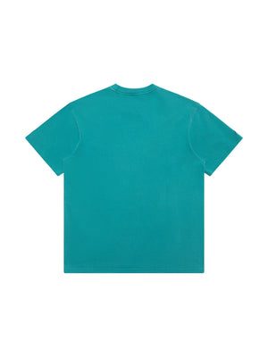 MJA-G11 (Majestic cracked puff arch tee anaheim ducks faded teal) 72393478